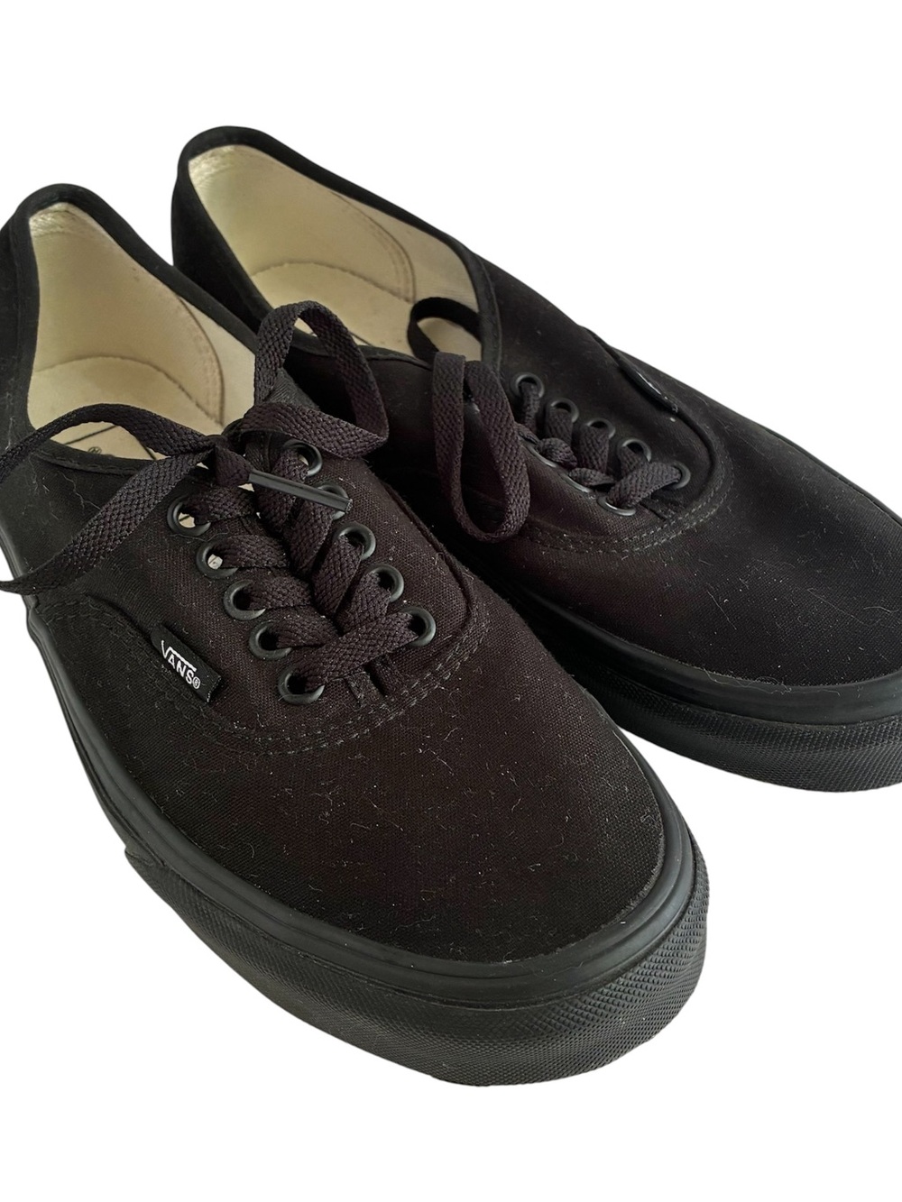 Vans Authentic Skate Shoes Triple Black Men’s 7.5 Women’s 9 Low